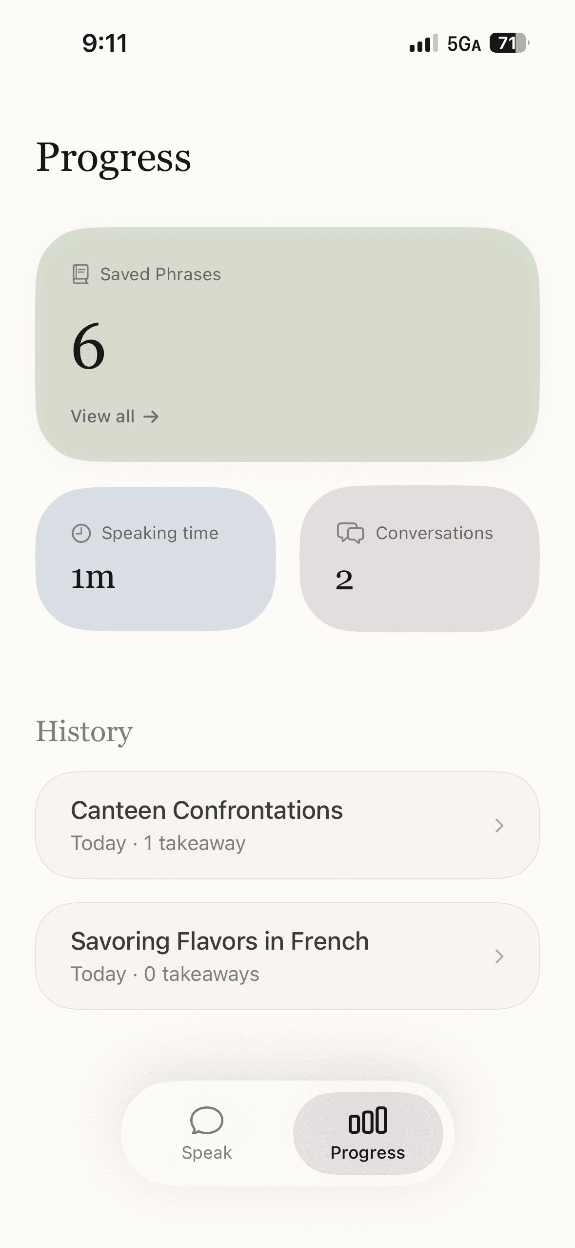Track record of everything you have said